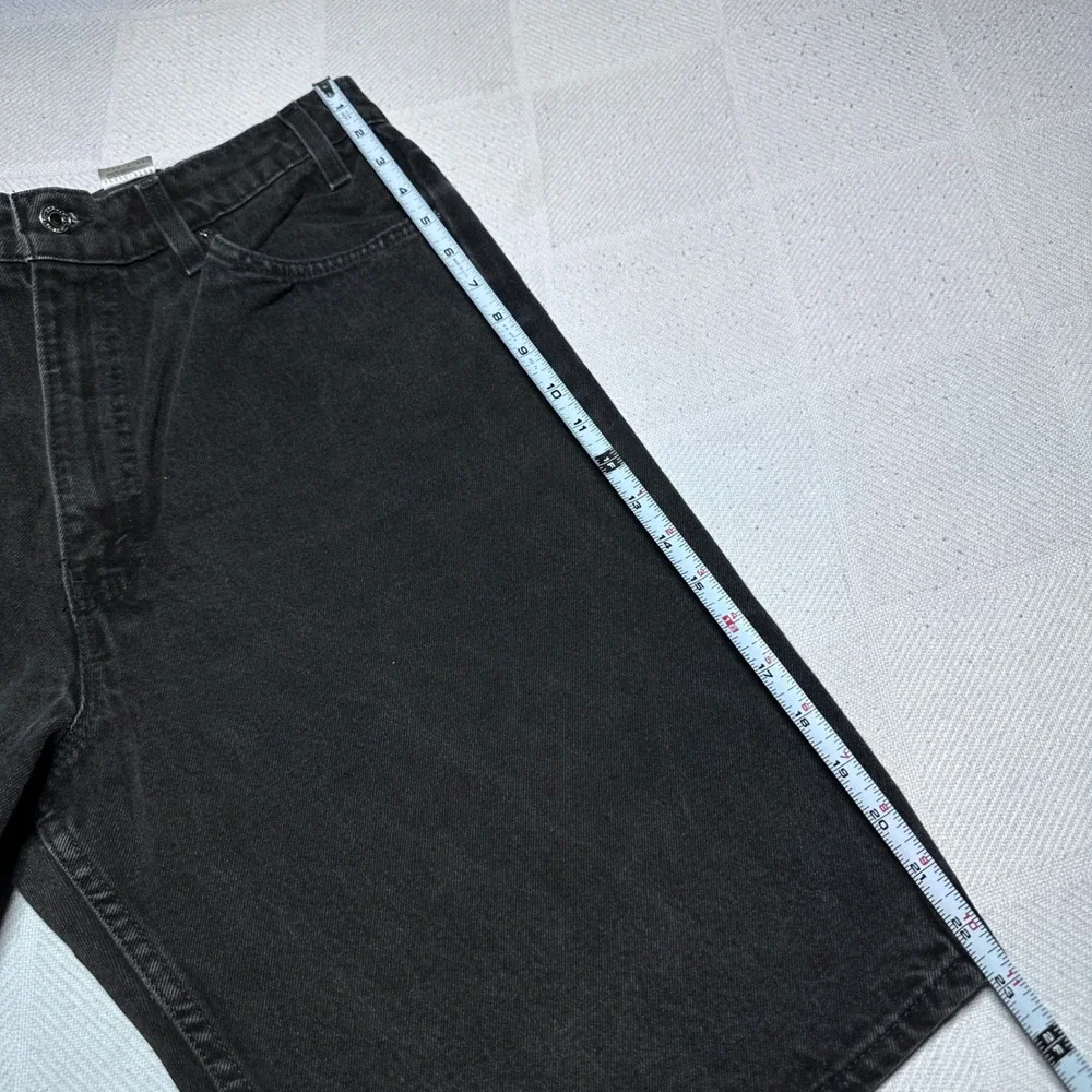 Levi's 550 Denim Shorts Mens 34* Relaxed Orange Tab Vintage 90s USA Made Black
